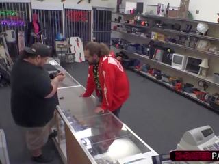 Desperate garaja walks in and tries to sell a ring and ends up fucked