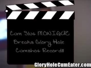 Monique sets Gloryhole Record 21 adolescents