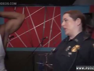 Lesbijskie policja oficer i angell lata policja grupowe surowy vid