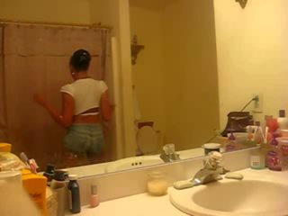 Latinos bigtitted sista produces a x rated clip in a jedhing